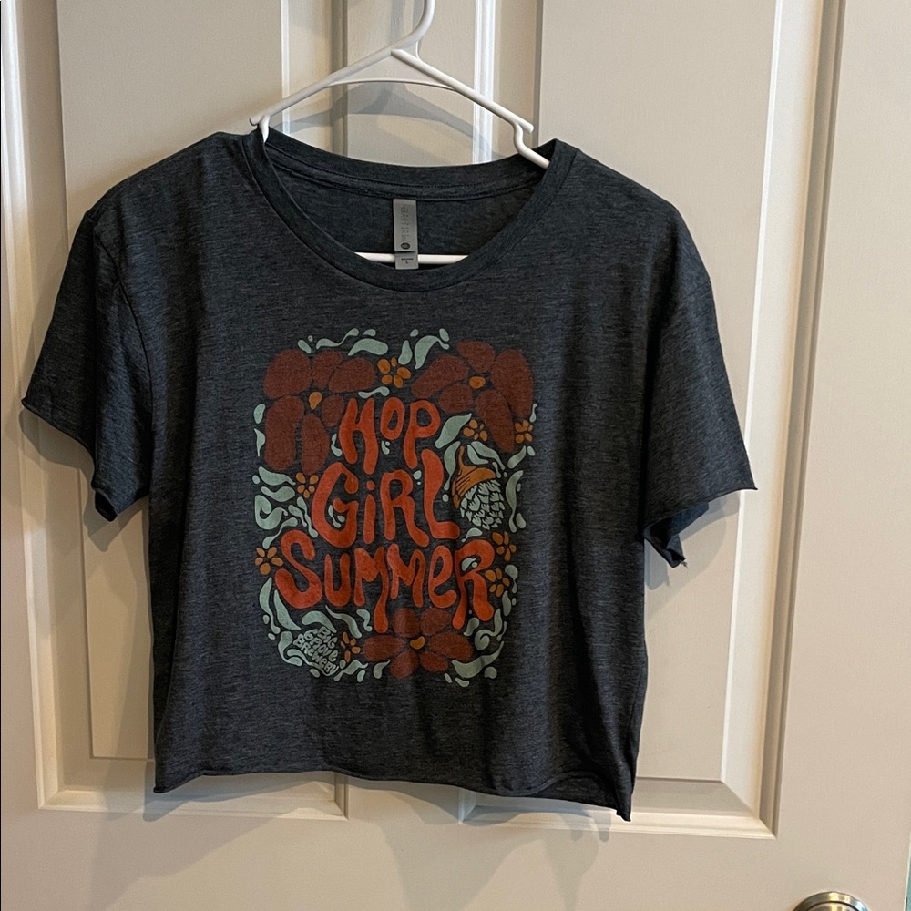 Next Level Apparel Charcoal women’s T-Shirt with Graphic Design